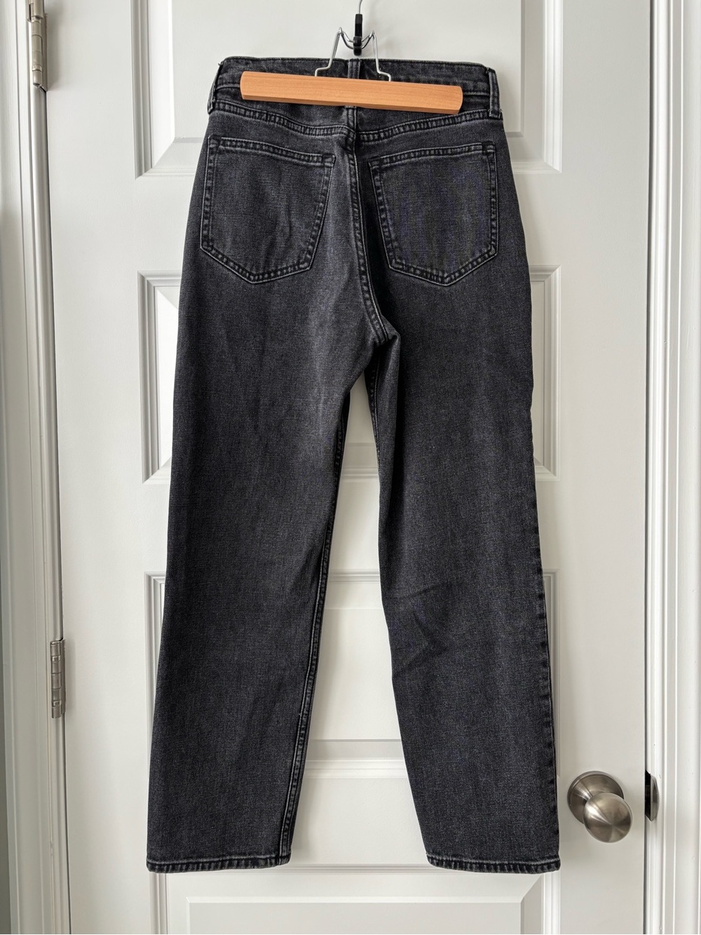 Abercrombie & Fitch The Ankle Straight Ultra High Rise Jeans Size 26 Dark Gray - Picture 4 of 7